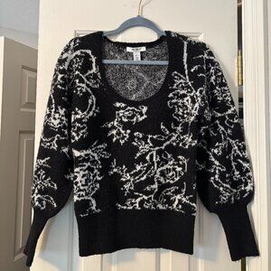 Perfect condition black and white warm sweater